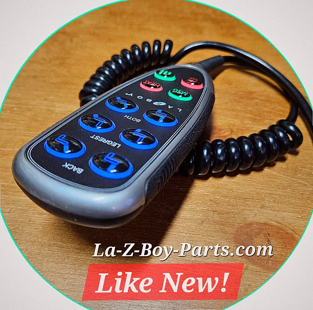 10.000098 MASSAGE AND HEAT GENUINE La-Z-Boy Recliner Remote 11890U-07 Ser#039666