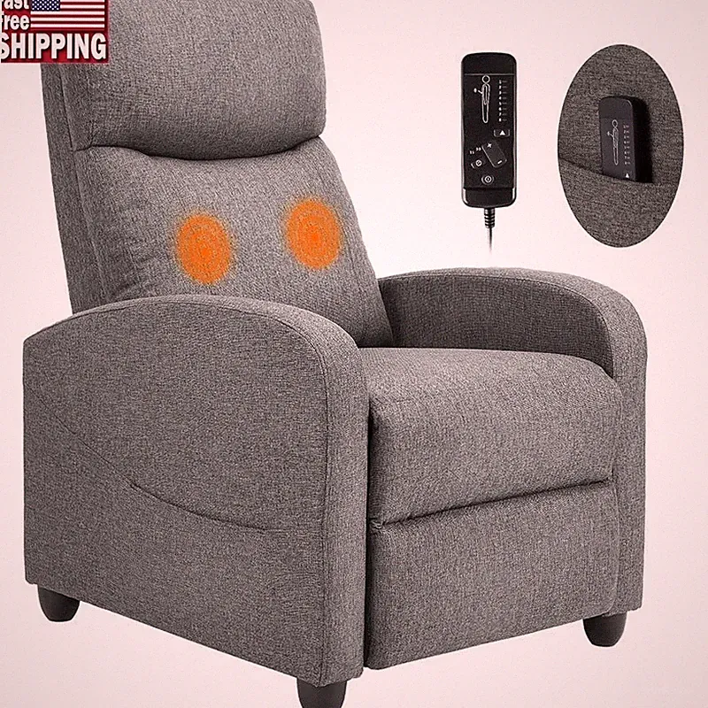 Adjustable Recliner Chair W/ Massage Footrest Ultimate Comfort Relaxation New