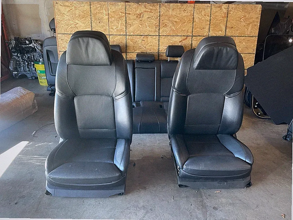 BMW F10 PERFORATED SEATS NAPPA LEATHER BLACK SPORT HEAT/COOL ASSEMBLY OEM 77K /B