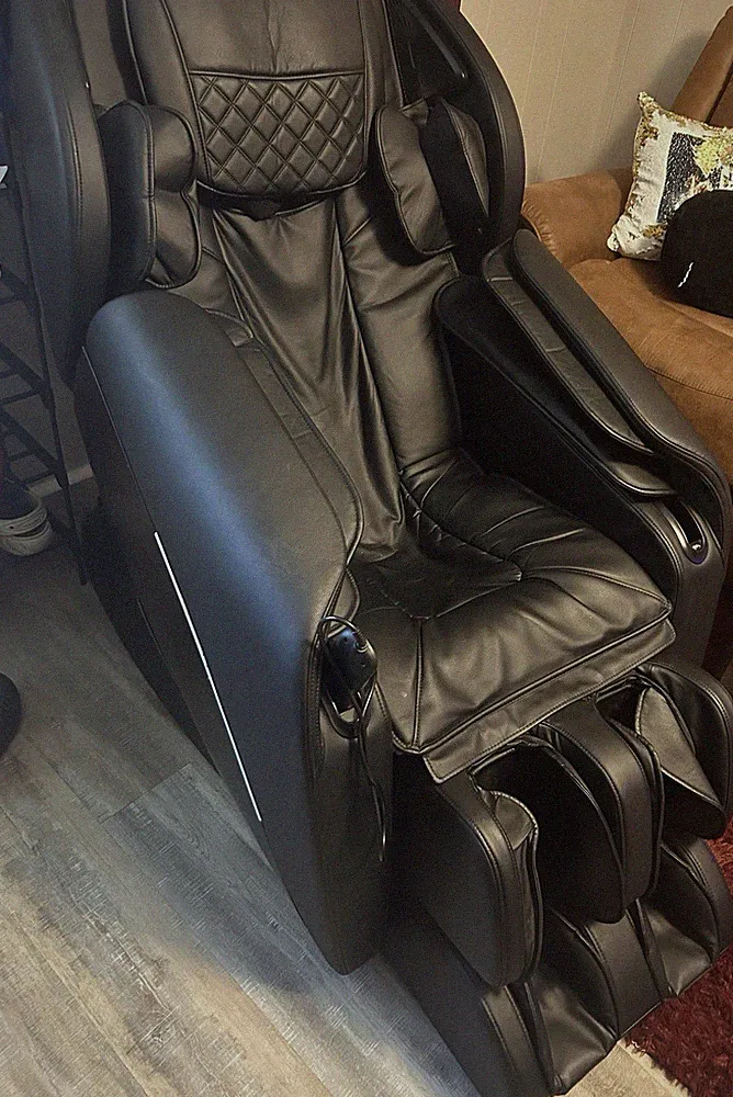 Corenine 8825 Black Faux Leather Massage Chair Heated Shiatsu Vibrating