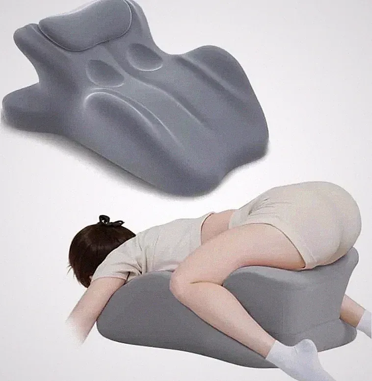 Ergonomic Memory Foam Wedge Pillow, 27° Angled Support for Neck and Waist