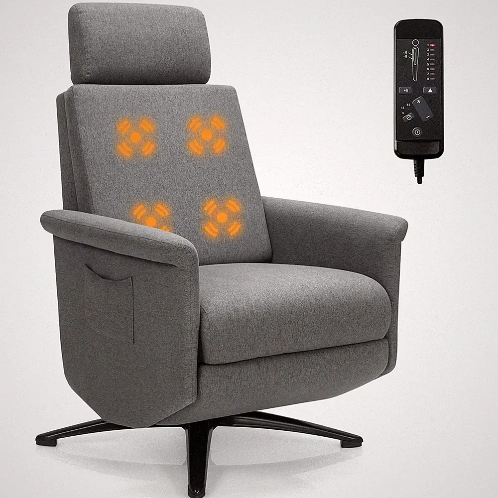 Massage Recliners with Adjustable Headrest