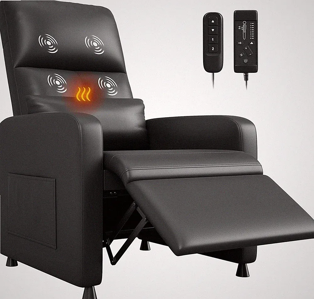 Power Recliner Chair with Massage and Heat, Adjustable Electric Recliner Ergonom