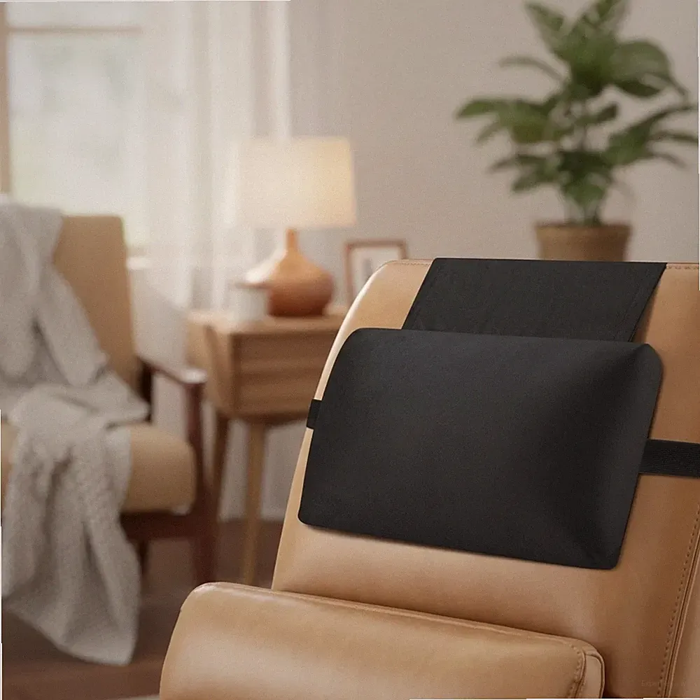 Shredded Memory Foam Adjustable Recliner Head Pillow - Pain Relief & Comfort